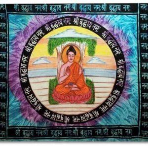 Spiritual Buddha Tie Dye Wall Hanging /Throw